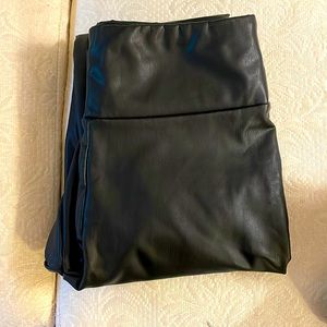 Brand new womens black fake leather leggings